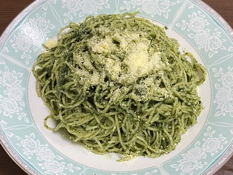 茶殻の大量消費！茶のベーゼパスタ